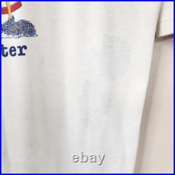 US Navy Vintage 70s USS Forrestal CV-59 3/4 Sleeve Tee Medium