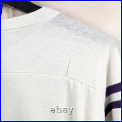 US Navy Vintage 70s USS Forrestal CV-59 3/4 Sleeve Tee Medium