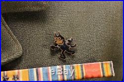 US WW2 US Navy Flight Officer's Coat Jacket Bullion Wing Hellcat SQUADRON PIN