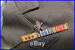 US WW2 US Navy Flight Officer's Coat Jacket Bullion Wing Hellcat SQUADRON PIN