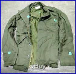 US WWII Navy N-4 olive drab cotton poplin field jackets