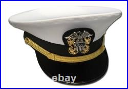USA Navy Hat USA Navy Officer Visor Hat Cap