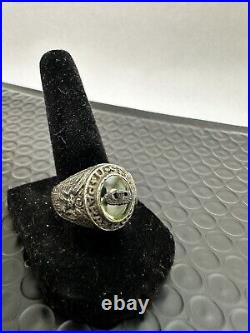 USA WWII Military Paratrooper 11th Division Silver Ring