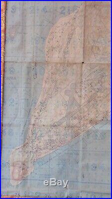 USMC / USN SECRET-IWO JIMA SPECIAL AIR & GUNNERY TARGET MAP Original 1945 WWII