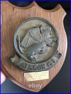 USN Attack Squadron 153 ATKRON 153 Metal Cast Presented Plaque