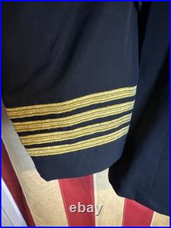 USN Navy Fleet Captain Dress Uniform Jacket Measurements Pictured 5181