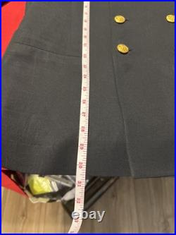 USN Navy Fleet Rear Admiral Dress Uniform Jacket Measurements Pictured 5262
