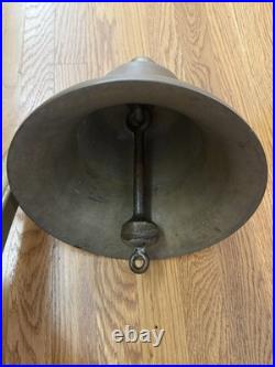 USN Ship Brass Bell US 39 LBS 9 3/4 Diameter United States Navy Nautical