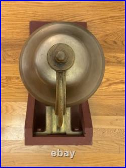 USN Ship Brass Bell US 39 LBS 9 3/4 Diameter United States Navy Nautical
