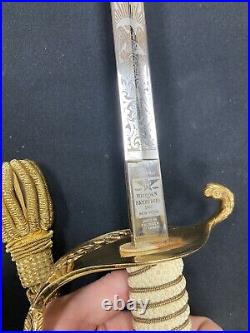 USN Sword & Ephemera One Mans Entire Military Career from Bootcamp to Retirement