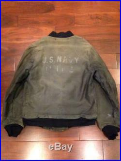 USN US Army WW 40s Deck Hook Jacket N-1 vintage item cotton grosgrain very rare