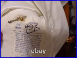 USN US Navy Seal Special Warfare E-8 SCPO DRESS WHITE JACKET With pins size 40 REG