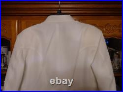 USN US Navy Seal Special Warfare E-8 SCPO DRESS WHITE JACKET With pins size 40 REG