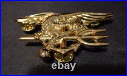 USN US Navy Seal Special Warfare LCDR DRESS WHITE JACKET with pins size 44 REG