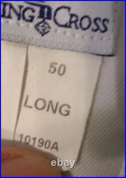 USN US Navy Seal Special Warfare LCDR DRESS WHITE JACKET with pins size 50 LONG