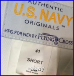 USN US Navy Seal Special Warfare LTJG DRESS WHITE JACKET with pins size 41 SHORT