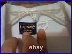 USN US Navy Seal Special Warfare Officer Summer White Shirt with pins size MED
