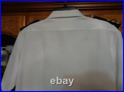 USN US Navy Seal Special Warfare Officer Summer White Shirt with pins size MED