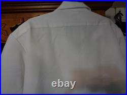 USN US Navy Seal Special Warfare Officer Summer White Shirt with pins size XXL B