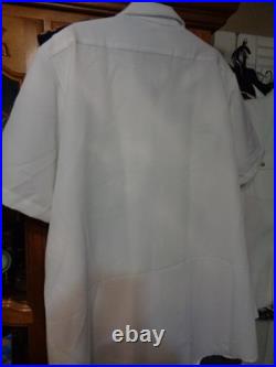 USN US Navy Seal Special Warfare Officer Summer White Shirt with pins size XXL B
