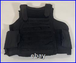 USN US Navy Security Forces Plate Carrier Vest Black Large