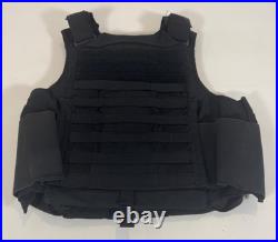 USN US Navy Security Forces Plate Carrier Vest Black Medium