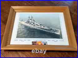 USS ALBANY Framed Print Former Navy Naval CA-123 Military Collectible #KK