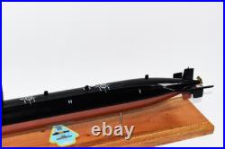 USS Archerfish SSN-678 Submarine Model, US Navy, Scale Model, Mahogany