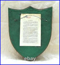 USS Arlington (AGMR 2) Vintage Wooden Plaque 1960s United States Navy USN Rare