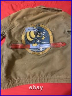USS Balao 1944 World War 2 Original Navy Submarine Deck Jacket