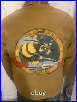 USS Balao 1944 World War 2 Original Navy Submarine Deck Jacket