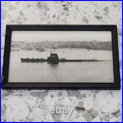 USS Bergall SS-320 Balao Class Submarine Bronze Plaque Mounted Original Photo