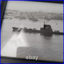 USS Bergall SS-320 Balao Class Submarine Bronze Plaque Mounted Original Photo