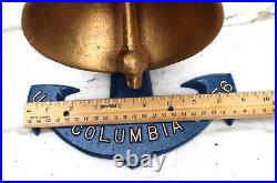 USS Columbia CL-56 Wall Mount Ships Bell & Anchor by J and L Mayall 11