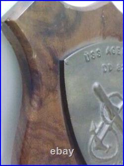 USS EGERHOLM DD-826 EXPERTUS UNITED STATES NAVY Brass Plaque USN Tote 6