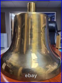 USS FORRESTSL Navy 12 Inch X 10 Inch Brass Bell