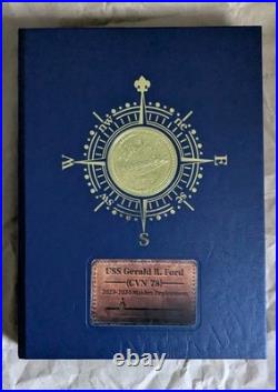 USS Gerald R. Ford CVN 78 Aircraft Carrier 2023-24 Maiden Deployment Yearbook