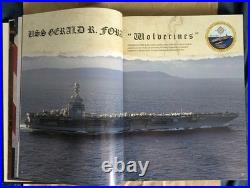 USS Gerald R. Ford CVN 78 Aircraft Carrier 2023-24 Maiden Deployment Yearbook