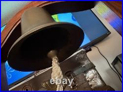 USS Holland AS-32 Hundley Class Fog Bell & Waterbury Naval Wheel Maritime Clock