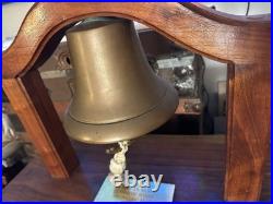 USS Holland AS-32 Hundley Class Fog Bell & Waterbury Naval Wheel Maritime Clock USS Holland AS-32 Hundley Class Fog Bell & Waterbury Naval Wheel Maritime Clock