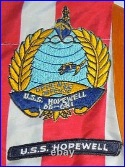 USS Hopewell DD-681 Plaque. WW2 Fletcher Cl. Destroyer, Korea & Vietnam Warrior