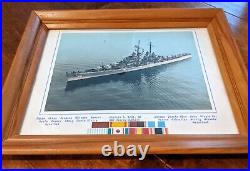 USS JUNEAU Framed Print Former Navy Naval CL-AA119 119 Military Collectible #KK