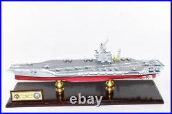 USS John F Kennedy 1990s CV-67 24 inch Model, Navy, Scale Model, Mahogany, CVA/CV USS John F Kennedy 1990s CV-67 24 inch Model, Navy, Scale Model, Mahogany, CVA/CV