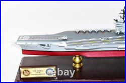 USS John F Kennedy 1990s CV-67 24 inch Model, Navy, Scale Model, Mahogany, CVA/CV USS John F Kennedy 1990s CV-67 24 inch Model, Navy, Scale Model, Mahogany, CVA/CV