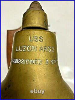USS LUZON ARG 2 Recommissioned 3 Nov. 1955 5 3/8 Bell id 728