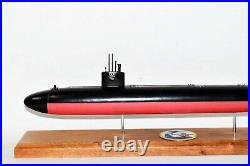 USS Los Angeles (SSN-688) Submarine Model, Navy, Scale Model, Mahogany, 20 inch, LA