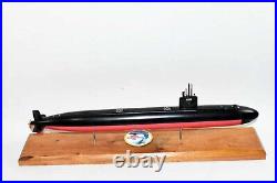 USS Los Angeles (SSN-688) Submarine Model, Navy, Scale Model, Mahogany, 20 inch, LA