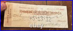 USS Maine Relic Lot 1912 U. S. Navy Dept Documents & Admiral Signed Check