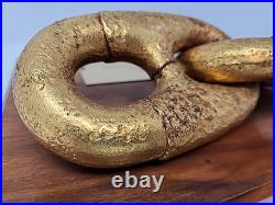 USS Michigan 1844 Anchor Chain Plaque First Iron Hulled U. S. Navy Warship