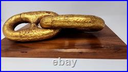 USS Michigan 1844 Anchor Chain Plaque First Iron Hulled U. S. Navy Warship